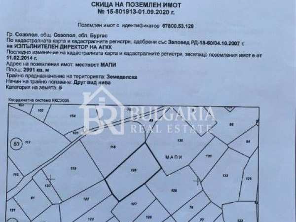 Продава парцел, гр. созопол, област бургас