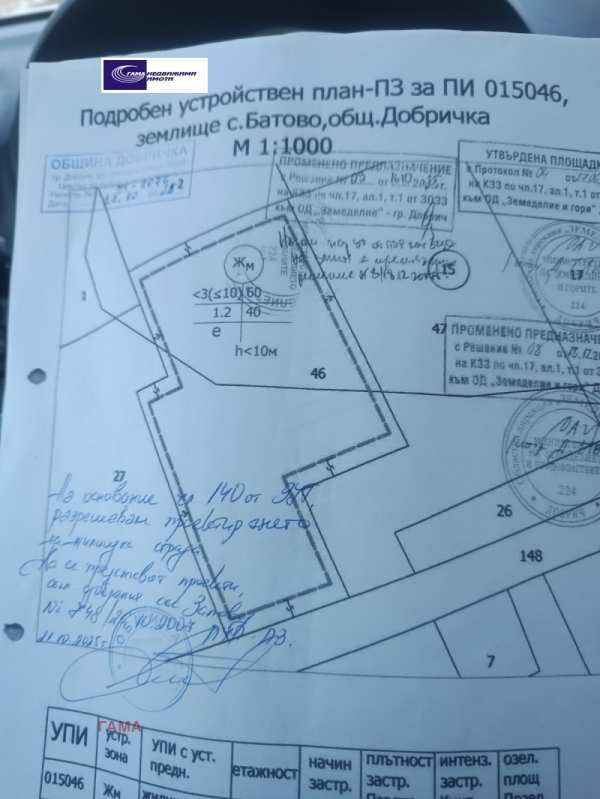 Продава парцел, с. батово, област добрич