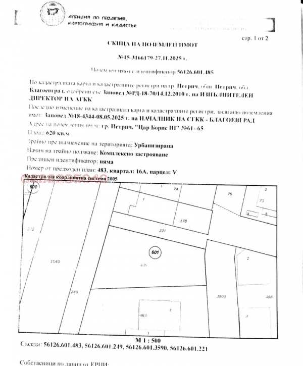 Продава парцел, гр. петрич, област благоевград