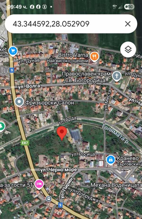 Продава парцел, с. кранево, област добрич