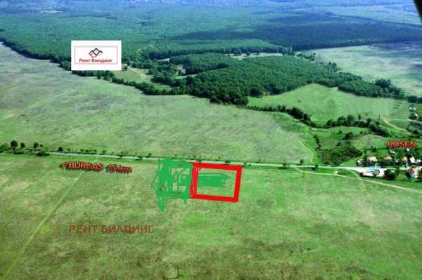 Продава парцел, с. росен, област бургас