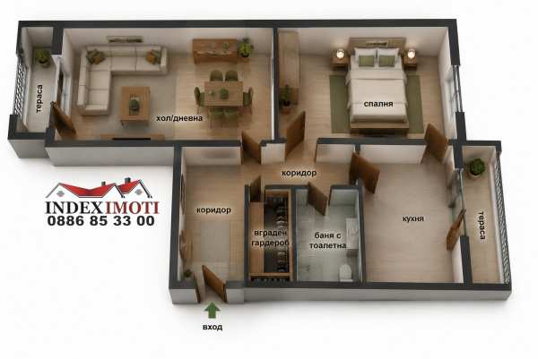 Продава 3-стаен, гр. стара загора, център