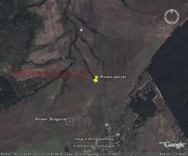 Продава парцел, с. росен, област бургас