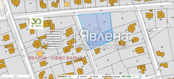 Продава парцел, с. оброчище, област добрич