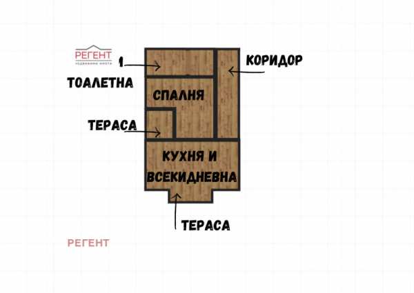Продава 2-стаен, гр. габрово, център