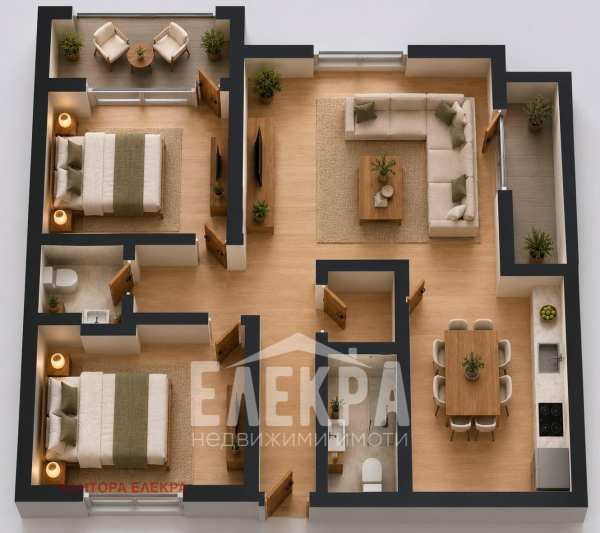 Продава 3-стаен, гр. варна, център