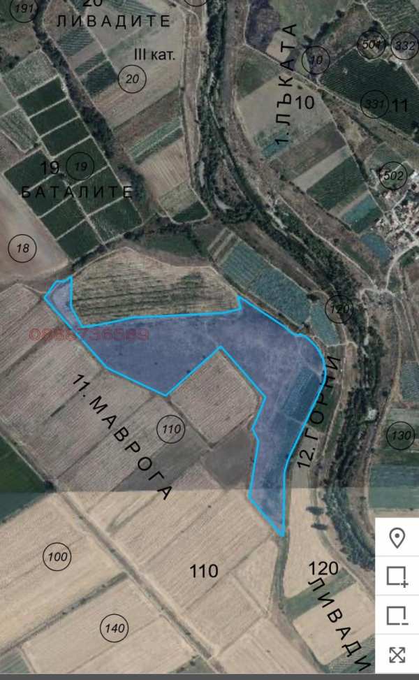 Продава земеделска земя, с. пищигово, област пазарджик