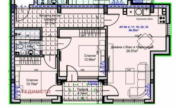 Продава 3-стаен, гр. стара загора, железник - център