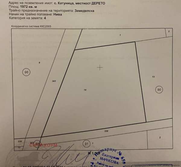 Продава земеделска земя, с. катуница, област пловдив