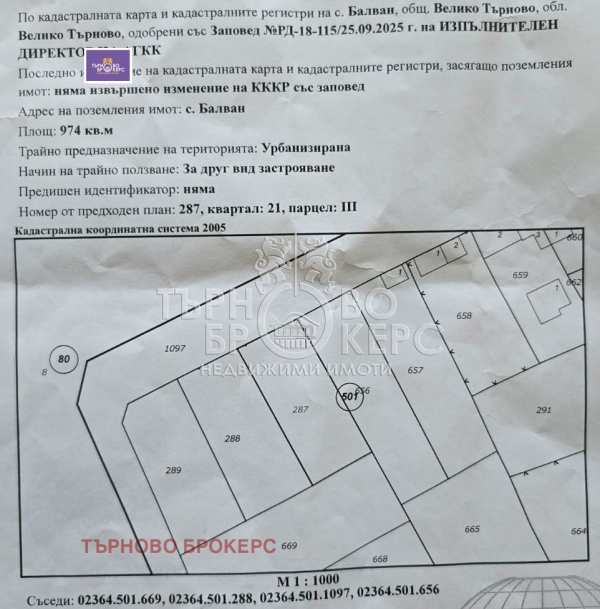 Продава парцел, с. балван, област велико търново