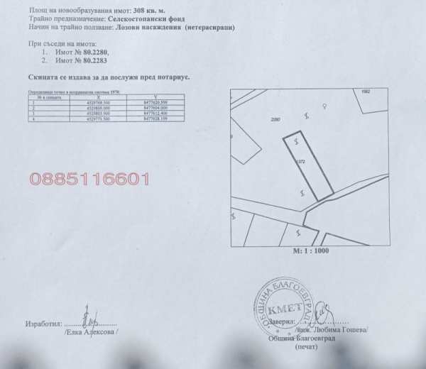 Продава земеделска земя, с. рилци, област благоевград