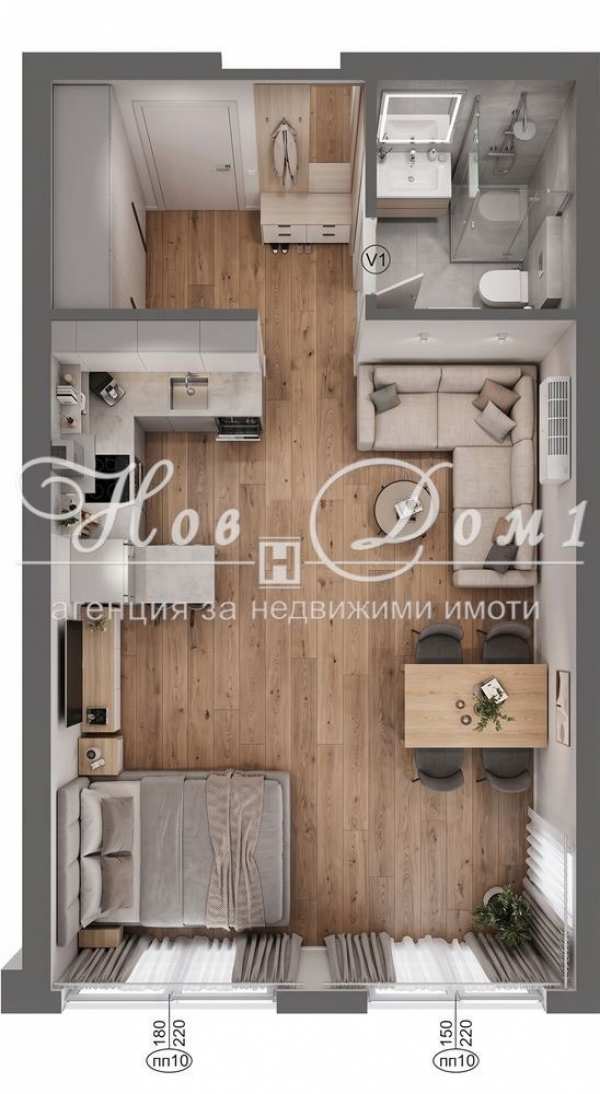 Продава 1-стаен, гр. софия, студентски град