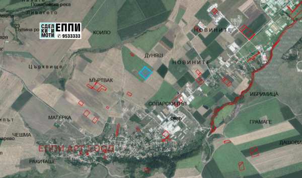 Продава парцел, с. гурмазово, област софия област