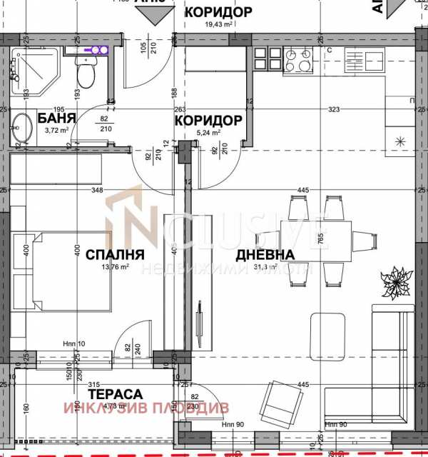 Продава 2-стаен, гр. асеновград, област пловдив
