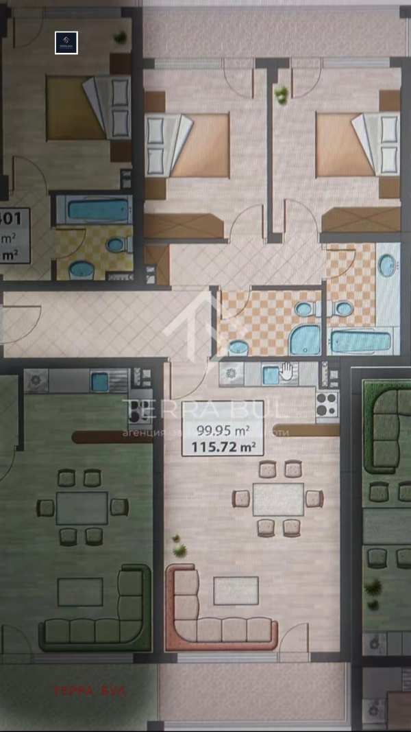 Продава 3-стаен, гр. балчик, област добрич