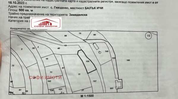 Продава парцел, с. гняздово, област кърджали