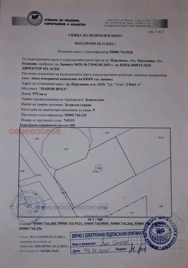 Продава парцел, гр. перущица, област пловдив