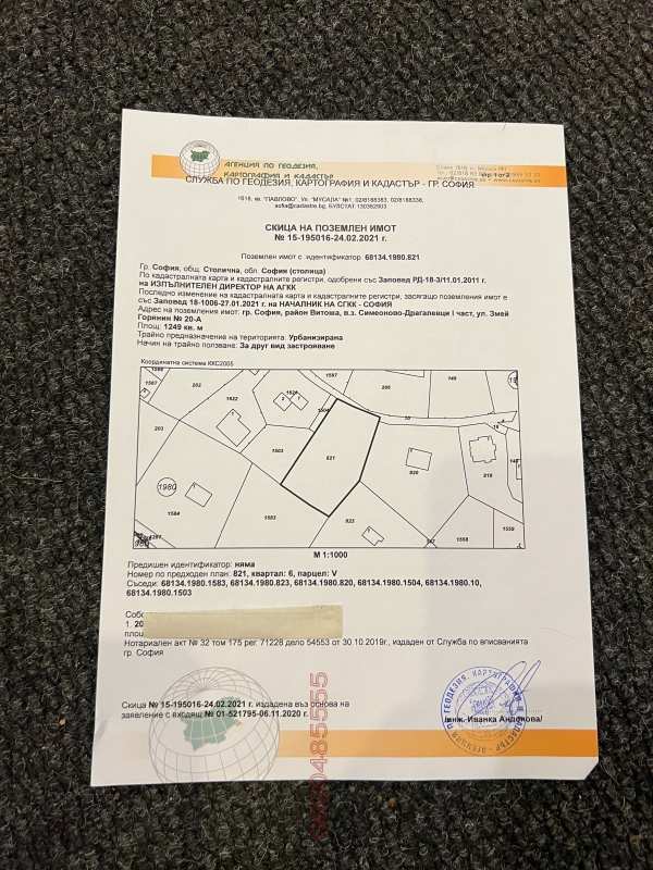 Продава парцел, гр. софия, драгалевци