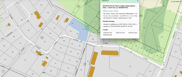 Продава парцел, гр. долна баня, област софия област