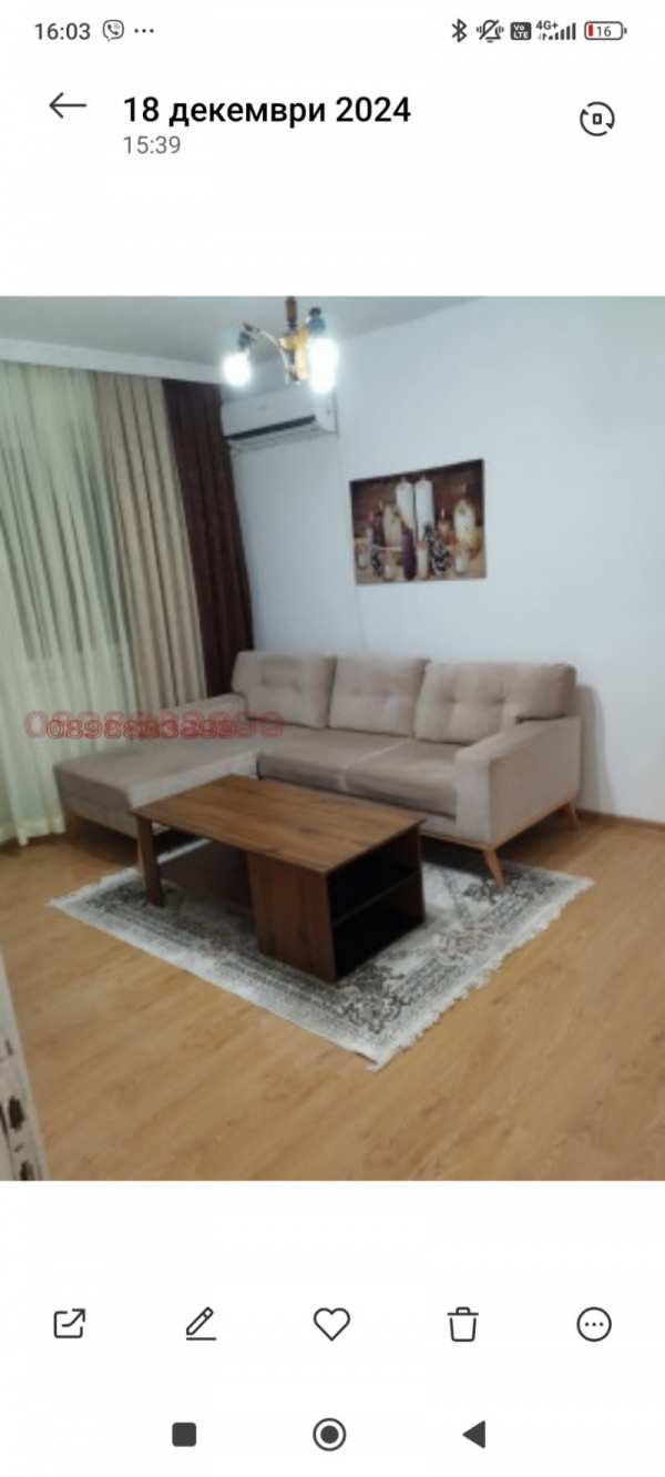 Дава под наем 1-стаен, гр. шумен, тракия